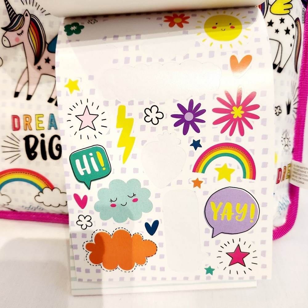 Bendon Pub Unicorn Lap Buddy with Stickers for Tablet Homework Eat Laptop - Picture 4 of 16